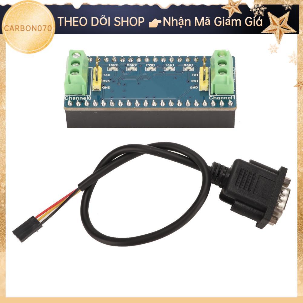 Carbon070 Bảng Mở Rộng Cho Raspberry Pi Mainboard Pico Kênh Đôi Giao Diện UART Chuyển Đổi Dễ Dàng RS232