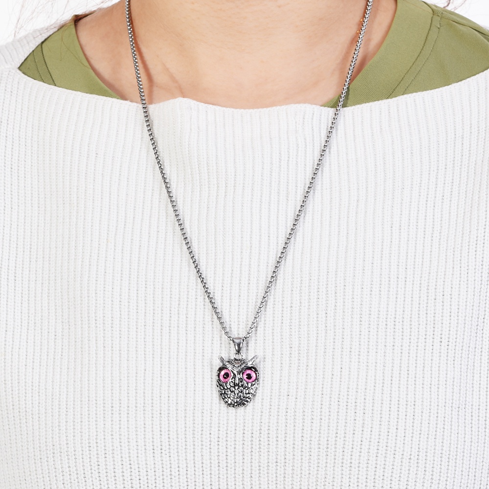 Vòng cổ Mặt Hình Chim Cú Phong Cách Hip hop Thời Trang Cho Nam Và Nữ