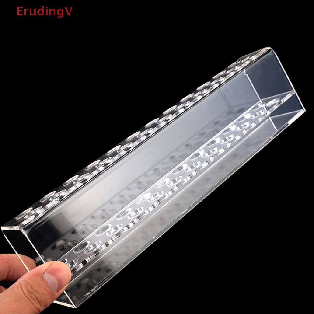 Giá Đỡ Bút Kẻ Mắt / Son Môi 24 Ngăn Bằng Acrylic Trong Suốt