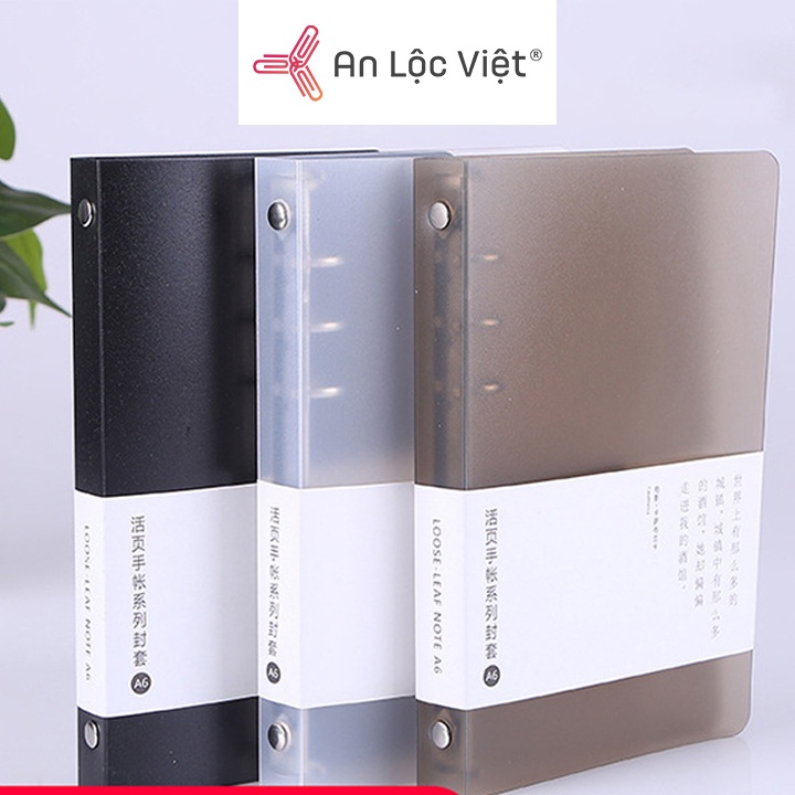Bìa Sổ Còng Nhựa Dẻo B5 9 Lỗ - Làm Sổ Bìa Còng