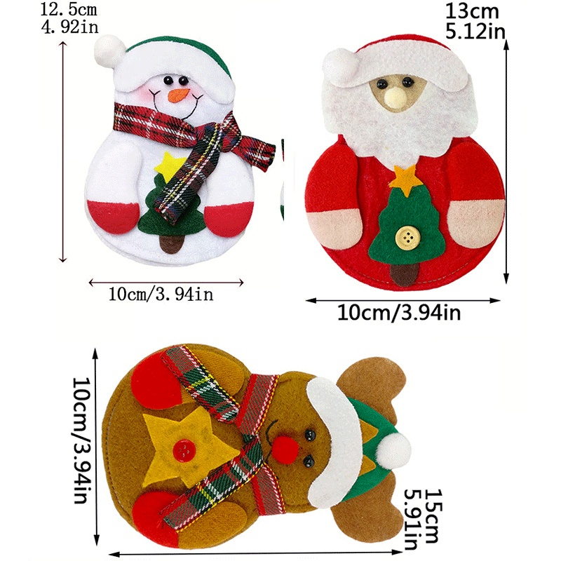 [Home] Sản Phẩm Trang Trí Giáng Sinh [Sản Phẩm Trang Trí Nhà] (Vỏ Bọc Bộ Đồ Ăn Bằng Vải Không Dệt) [Giáng Sinh]