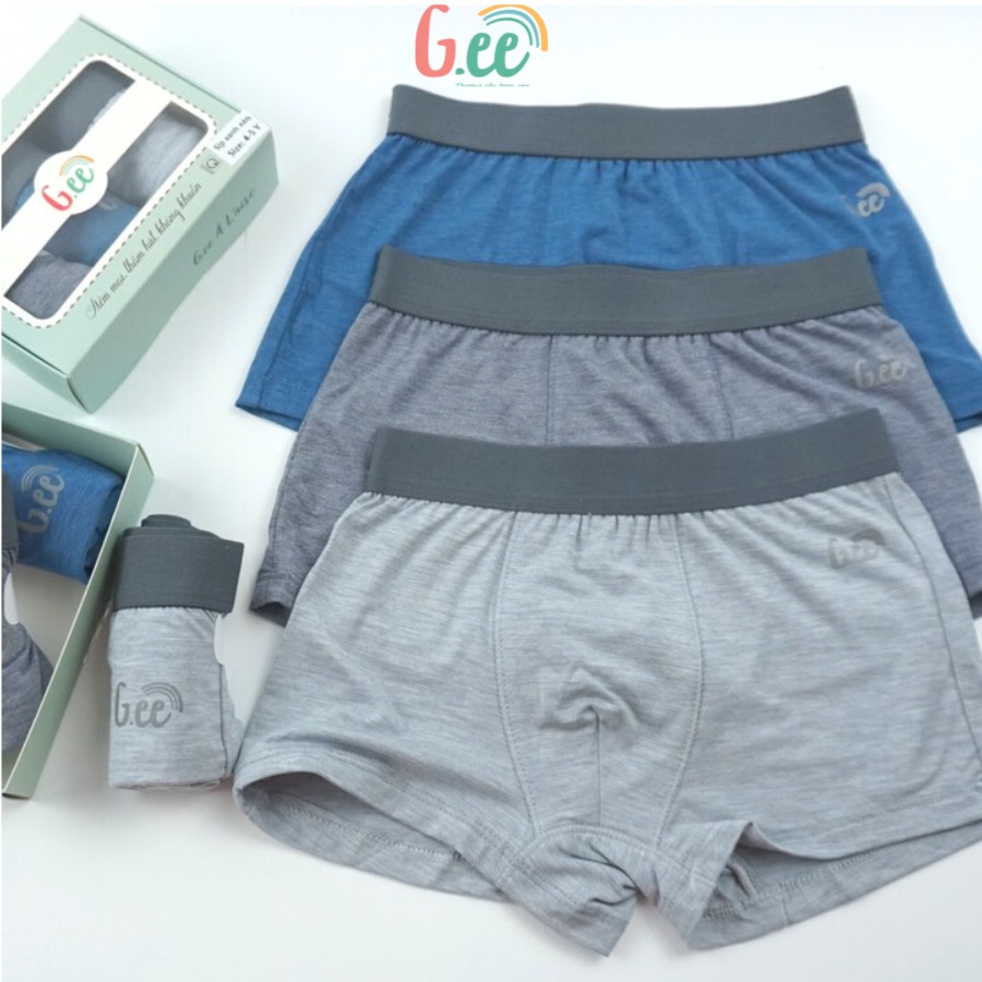 Set 3 quần sịp bé trai vải sợi tre mềm đẹp phom dáng thoải mái dễ chịu cho bé