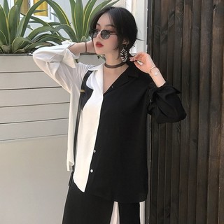Sơ mi ulzzang order sơ mi đen trắng dáng hàn quốc KÈM ẢNH THẬT