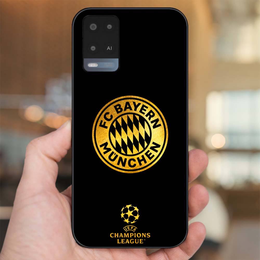 Ốp lưng Oppo A54 4G, A54 5G viền đen in hình CLB Bóng Đá Bayer Munich