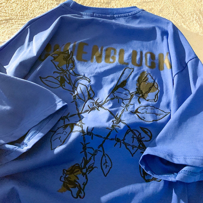 Áo thun NRVP tay ngắn in hình thời trang đường phố Hàn Quốc cho nữ