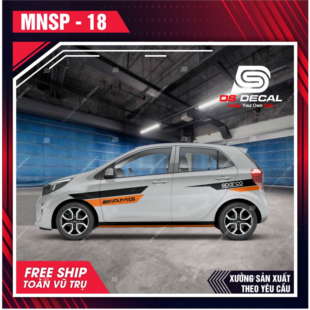 Tem dán xe ô tô Kia Morning - 18 - decal dán xe ô tô - DS Decal