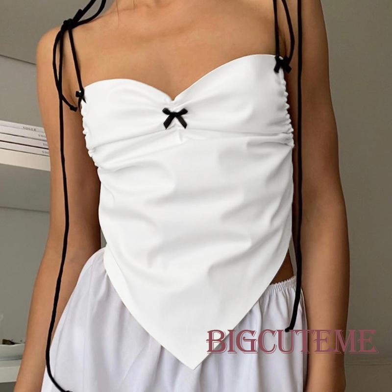 Áo Hai Dây Cổ Chữ V Thời Trang Gợi Cảm Cho Nữ