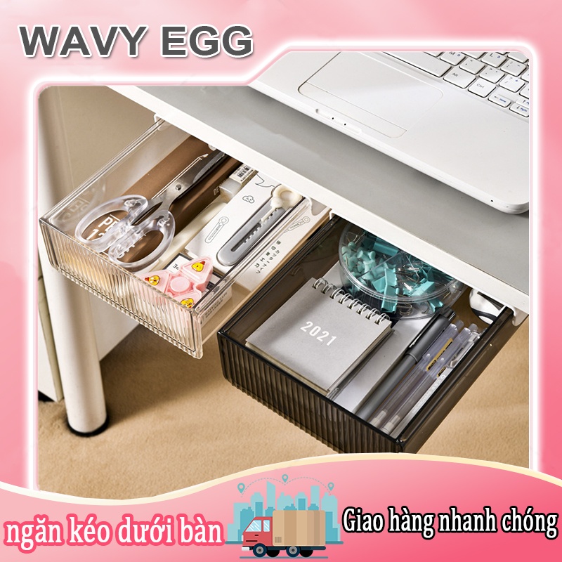 ⚡ĐỘC ĐÁO⚡Hộc Dán Ngăn Bàn, Ngăn Kéo Bàn Mini Để Văn Phòng Phẩm, Lưu Trữ Đồ Tiện Ích Băng keo hai mặt miễn phí