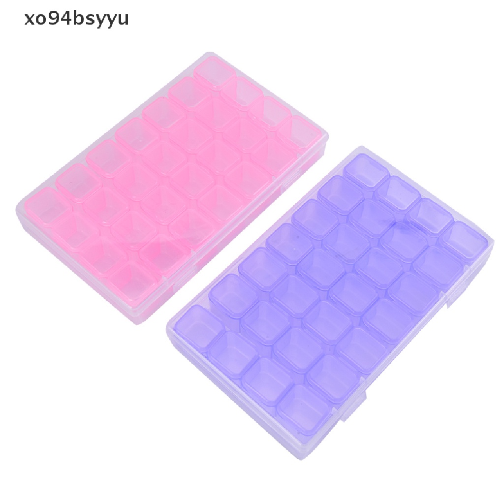 Hộp Nhựa 28 Ngăn Đựng Phụ Kiện Trang Trí Móng Tay Xo94Bsyu
