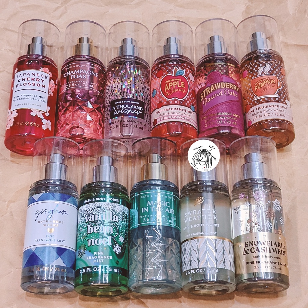 Xịt thơm / Body mist 75ml chính hãng Bath & Body Works