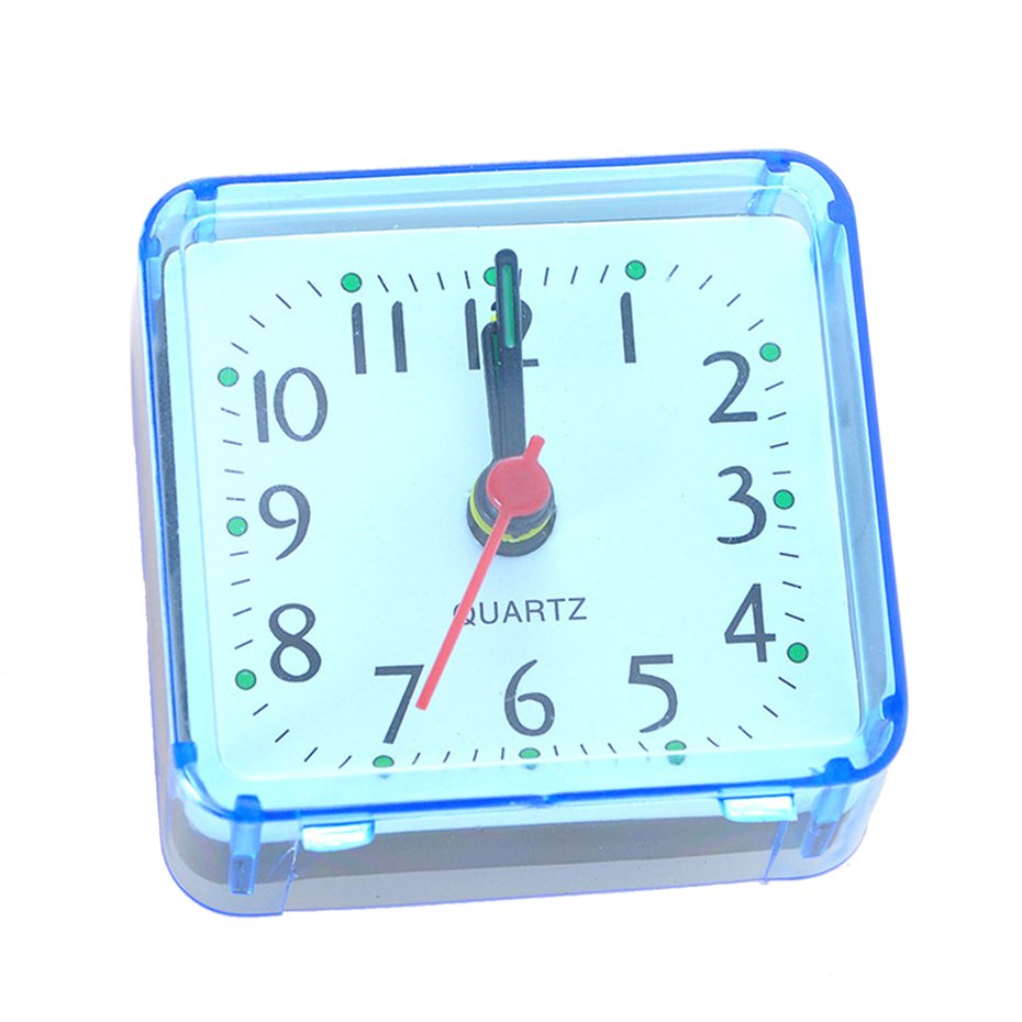Square Crystal Alarm Clock Watch Alarm Clock Bedside Office Electronic Clock