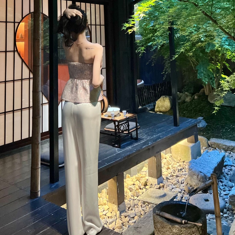 Quần Tây Vải Satin Hai Lớp Phong Cách Mới Mùa Hè Cho Nữ Giới Hạn FBB 2022