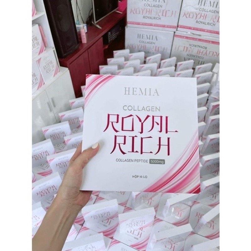 𝐂𝐎𝐋𝐋𝐀𝐆𝐄𝐍 𝐇𝐄𝐌𝐈𝐀 - 𝐂𝐎𝐋𝐋𝐀𝐆𝐄𝐍 𝐑𝐎𝐘𝐀𝐋 𝐑𝐈𝐂𝐇 𝐇𝐄𝐌𝐈𝐀 - Hộp 10 Chai x 30ml