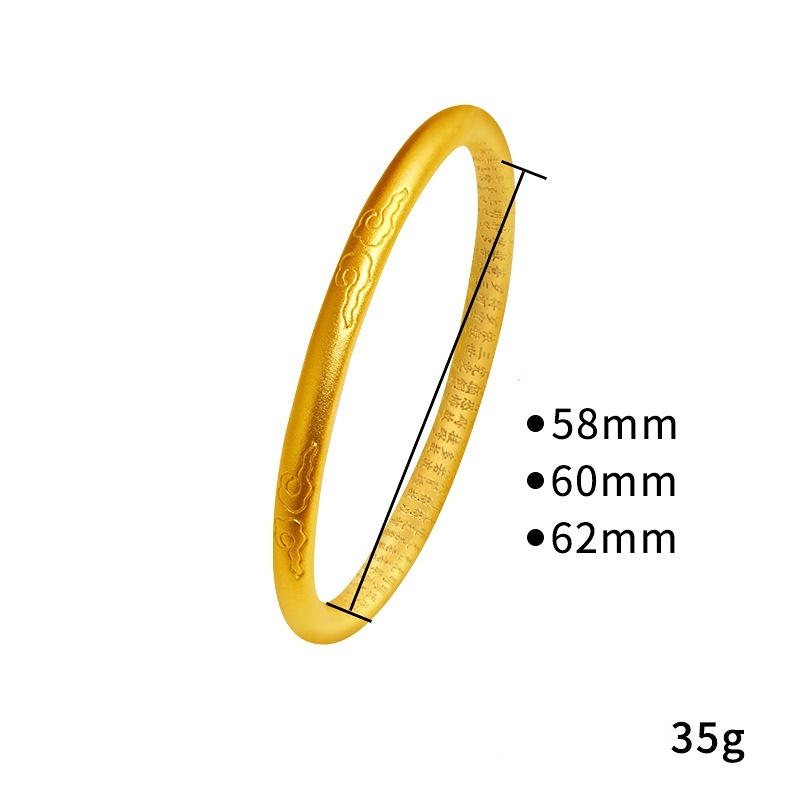 Pmrawc | Vòng Đeo Tay Au999 Trái Tim Phong Cách Trung Hoa Cổ Điển Không Phai Màu FS208