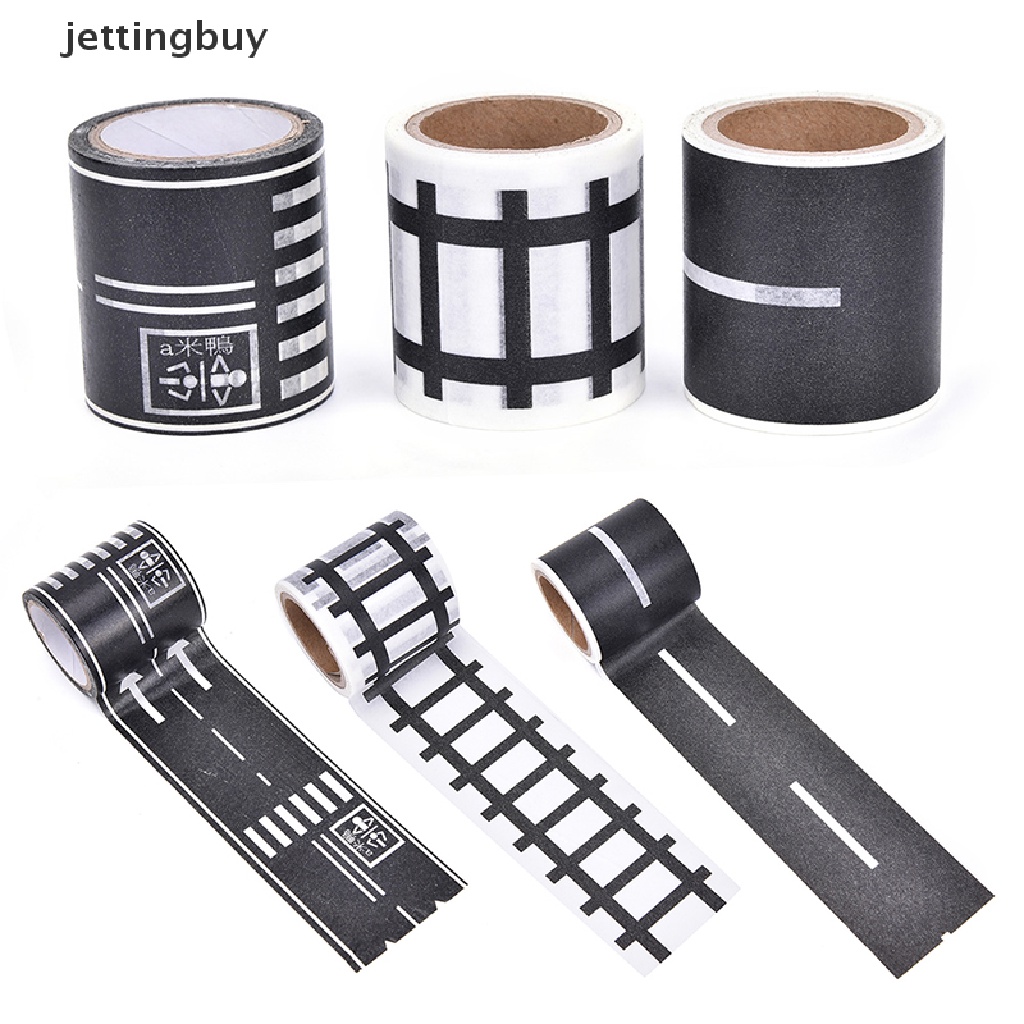Cuộn băng keo dán JETTING kiểu dáng đường giao thông DIY sáng tạo tháo rời được mới dành cho trẻ em