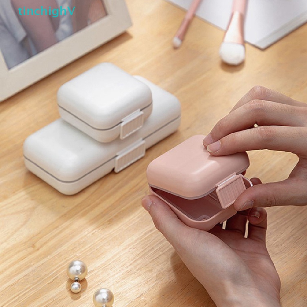 Hộp Đựng Thuốc 8 Ngăn Di Động Kèm Vòng Niêm Phong Tiện Dụng Cho Đi Du Lịch