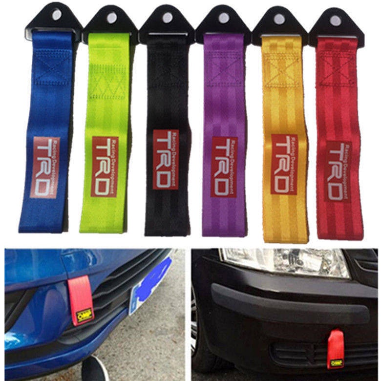 Suitable for TRD Trailer Rope Modification Personality Trailer Belt Car Decoration Trailer Rope Front and Rear Bars Traction Belt KMJt
