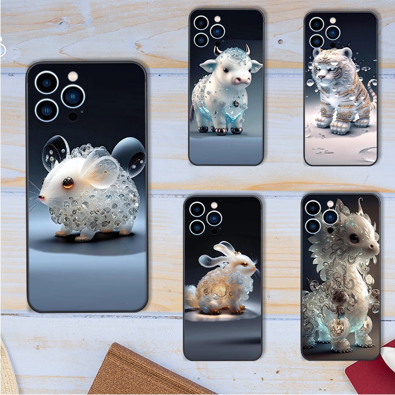 Ốp Iphone 12 / 12 Pro Max in hình 12 con giáp cute dễ thương , in hình theo tuổi cute dễ thương