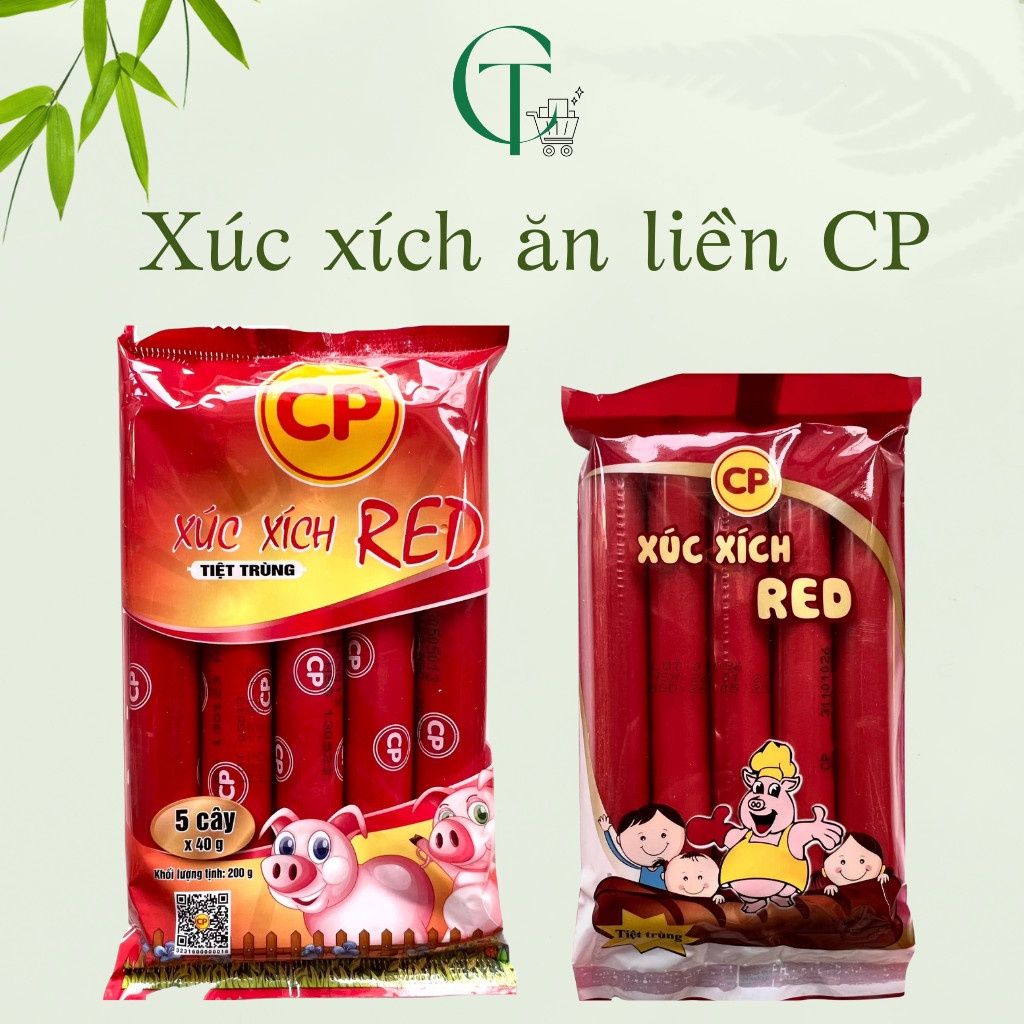 Xúc xích tiệt trùng ăn liền CP Red