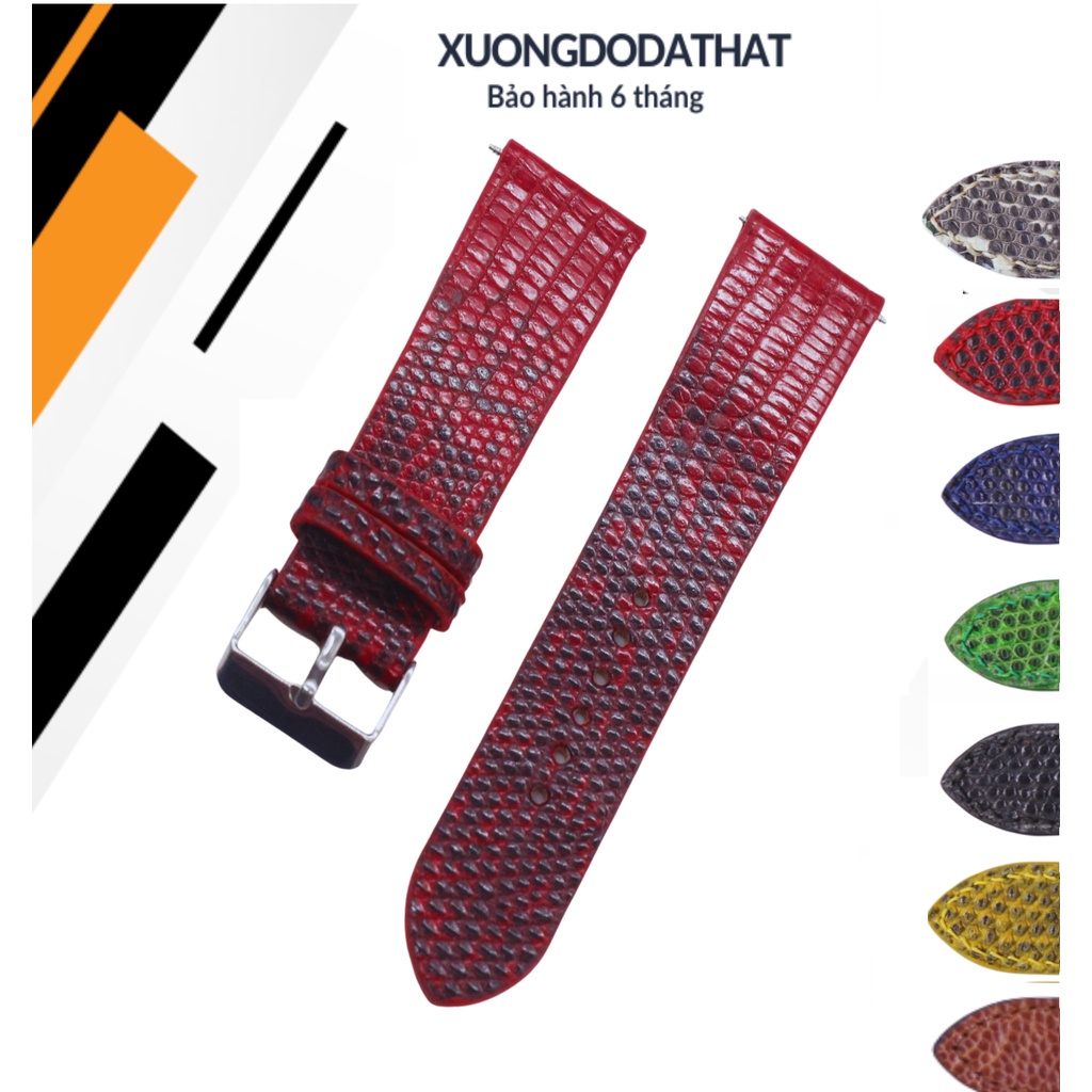 Dây Đồng Hồ, Dây Da Đồng Hồ Da Kỳ Đà Thật Nhập Khẩu 100% Thiết Kế Dây Mong Sang Trọng Bảo Hành 12 Tháng