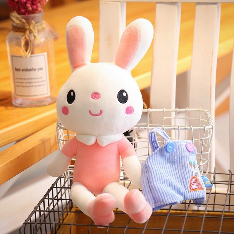 Thỏ Nhồi Bông Mặc Váy Dễ Thương Cho Bé