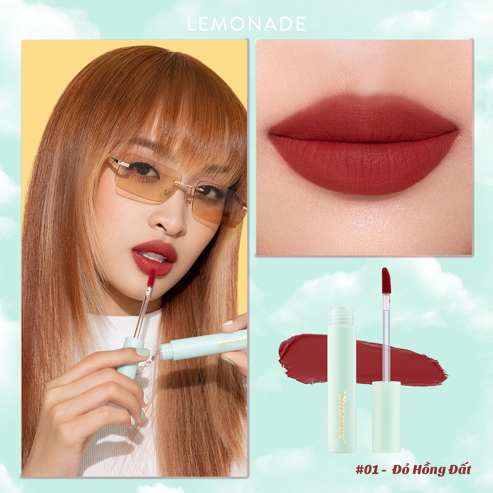 Combo TRỌN BỘ 5 Son kem lì nhẹ môi Lemonade Soaring Lipcream (5 cây x 3.7g)