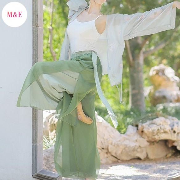 M &amp; E Trang Phục Múa Truyền Thống Trung Hoa Ngắn Phong Cách Cổ Điển Thanh Lịch Cho Nữ