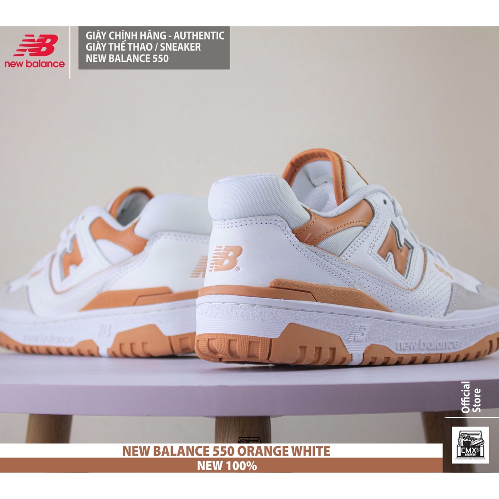 Giày New Balance 550 ORANGE WHITE - AUTHENTIC 100%