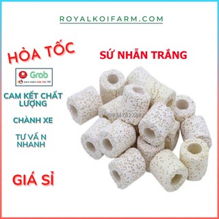 Sứ Nhẫn Lỗ Lọc Nước 100g | Sứ nhẫn trắng vật liệu lọc nước cho hồ cá