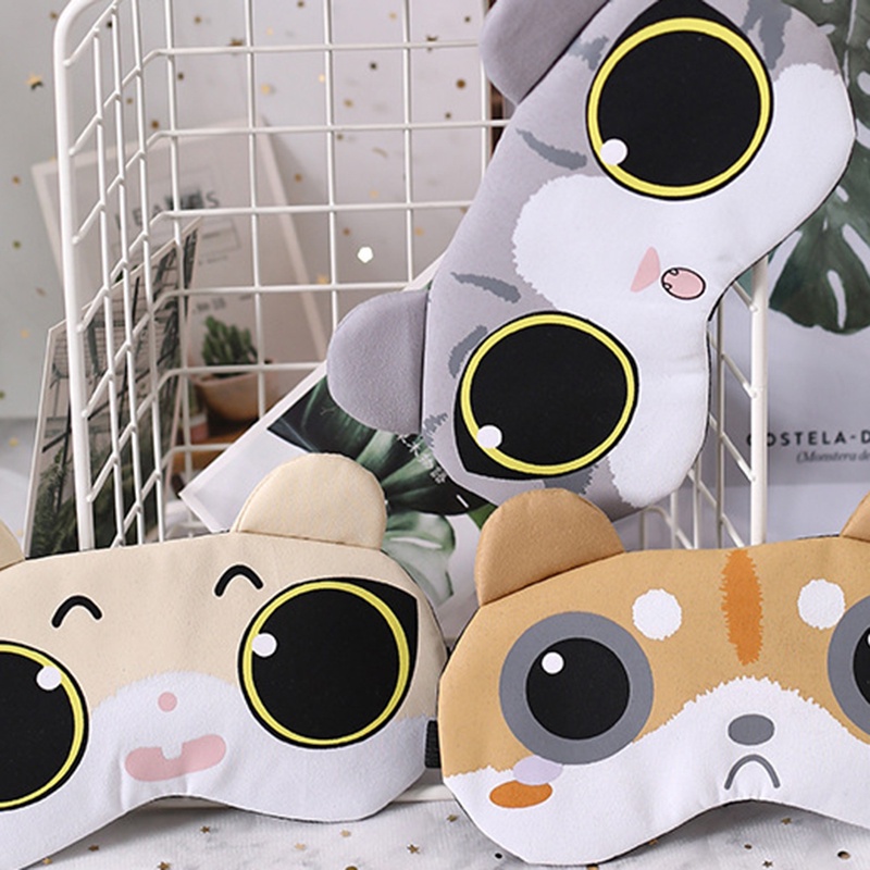 Bịt Mắt Ngủ Có Túi Gel Mềm Mịn Dễ Thương JP5