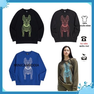 Áo NỈ LIFE WORK Logo Chó  sweater nỉ da cá ấm áp LIFEWORK hình bulldog