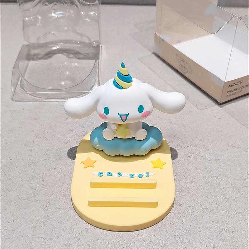 SANRIO Disney Giá Đỡ Điện Thoại Bằng acrylic Hình Gấu / Người Ngoài Hành Tinh / Dâu Tây Để Bàn Trang Trí