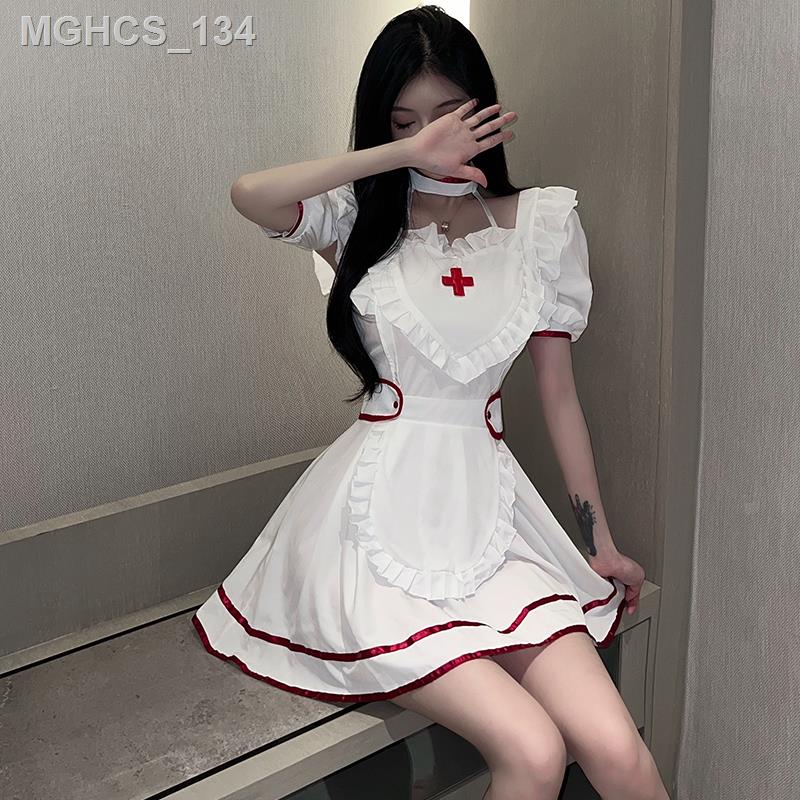 (Giá Hủy Diệt)Gợi Cảm Halloween Quần Áo Kích Thước Lớn Q Vui Bộ Đồ Ngủ Bác Sĩ Y Tá Đồng Nhất Cosplay Hầu Gái Đầm Nguyên