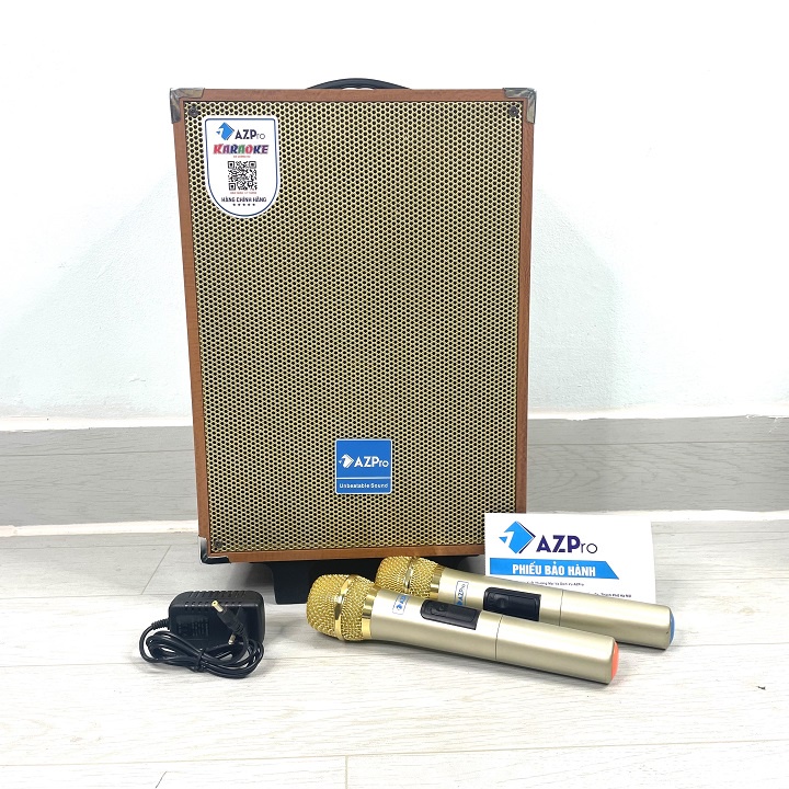 Loa kéo Bluetooth chính hãng,Bass 20 thùng gỗ cao cấp,Tặng 2 mic không dây hút âm tốt hát Karaoke cực hay
