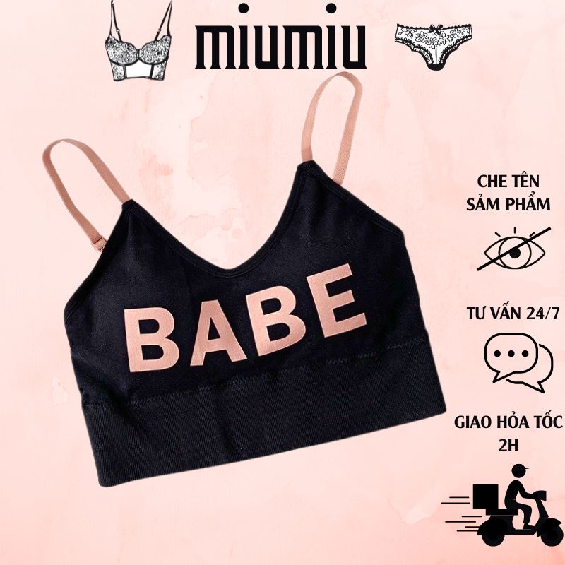 Áo Bra Tập Gym ,Áo Bra Nữ Hở Lưng Nâng Ngực Hot Hit BABE M2022