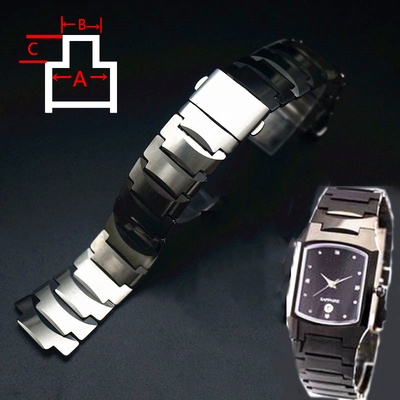Dây Đeo Đồng Hồ Bằng Thép Vonfram Họa Tiết Bướm An Toàn Cho Nam Và Nữ RADO 6021