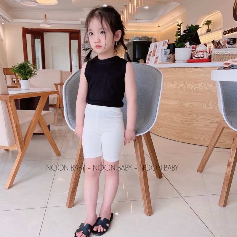 Quần leggings Đùi cho bé gái chất bozip Cotton co dãn 4 chiều
