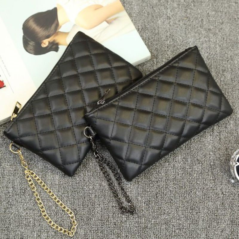 Ví Dài Đa Năng Có Khóa Kéo Đính Đá Thời Trang Dành Cho Nữ