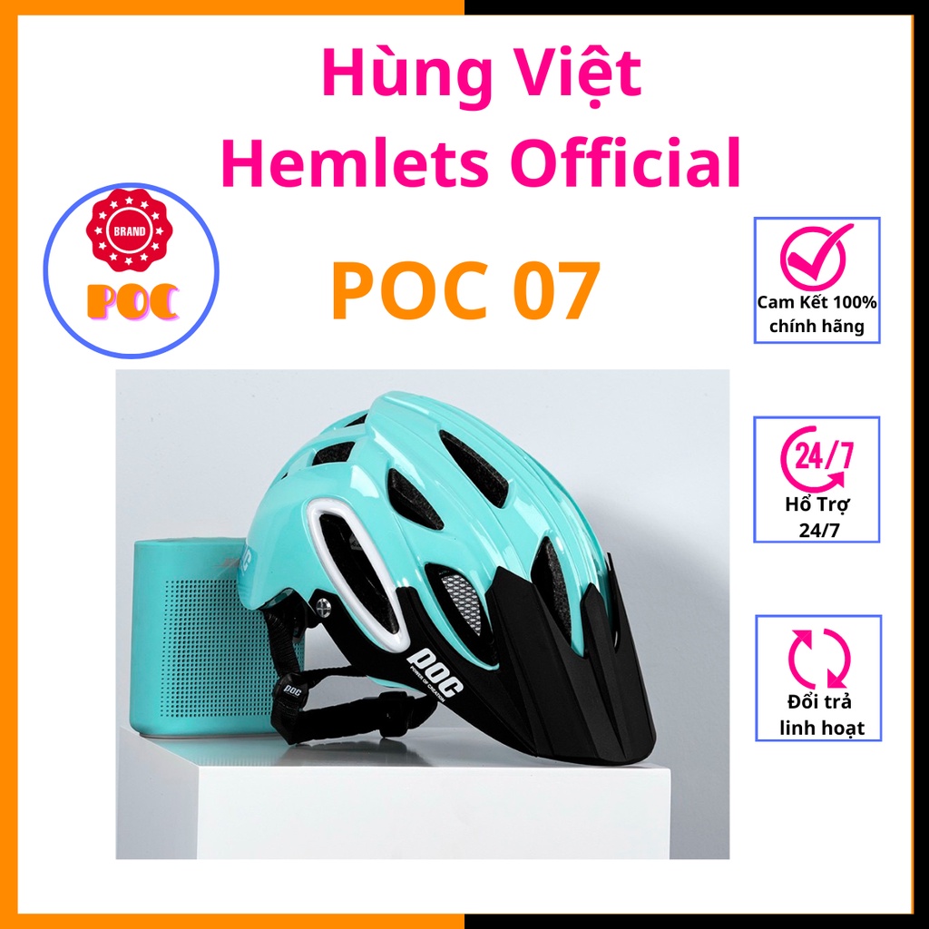 Nón bảo hiểm POC 07 xe đạp thể thao thời trang cao cấp chính hãng, Mũ bảo hiểm POC 07 xe đạp thể thao nam nữ cao cấp