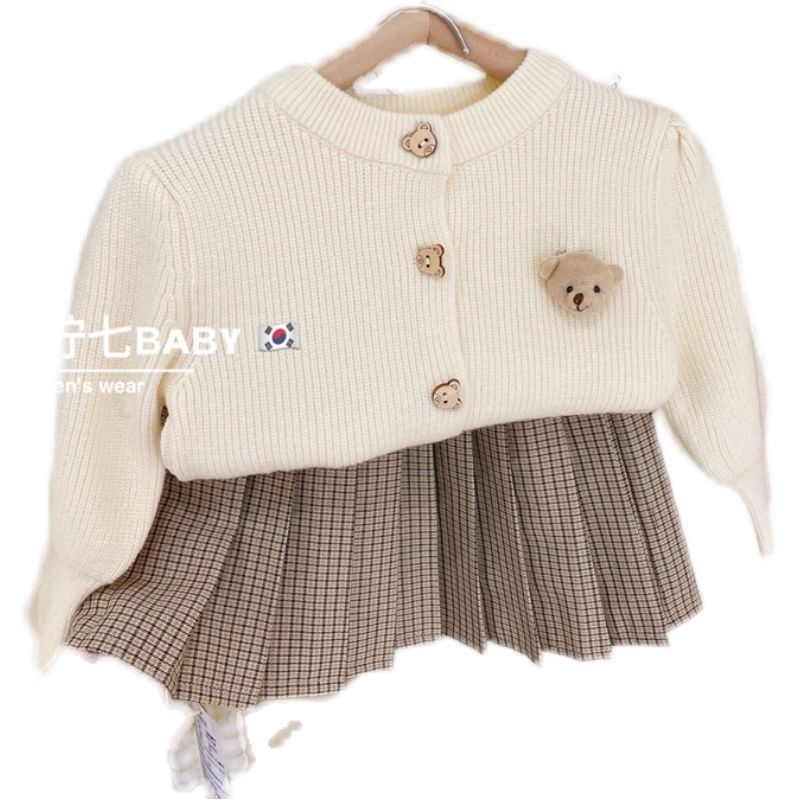 Áo Khoác Len Cardigan Thời Trang Xuân Thu Mới 2022 Cho Bé Gái