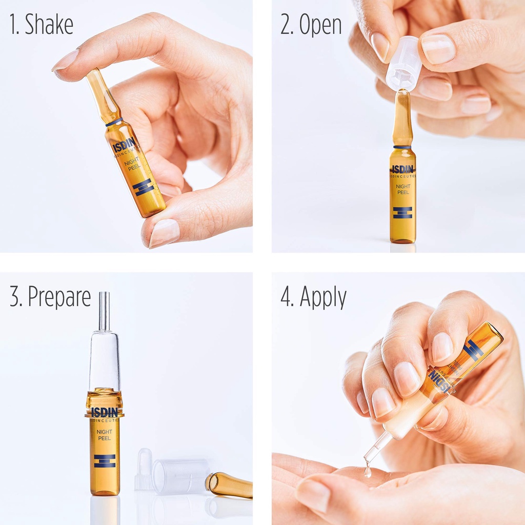 [DATE 48H SAU KHI MỞ NẮP] Set peel da tái tạo ISDIN Isdinceutics Night Peel 10 ống x2ml (Tây Ban Nha)