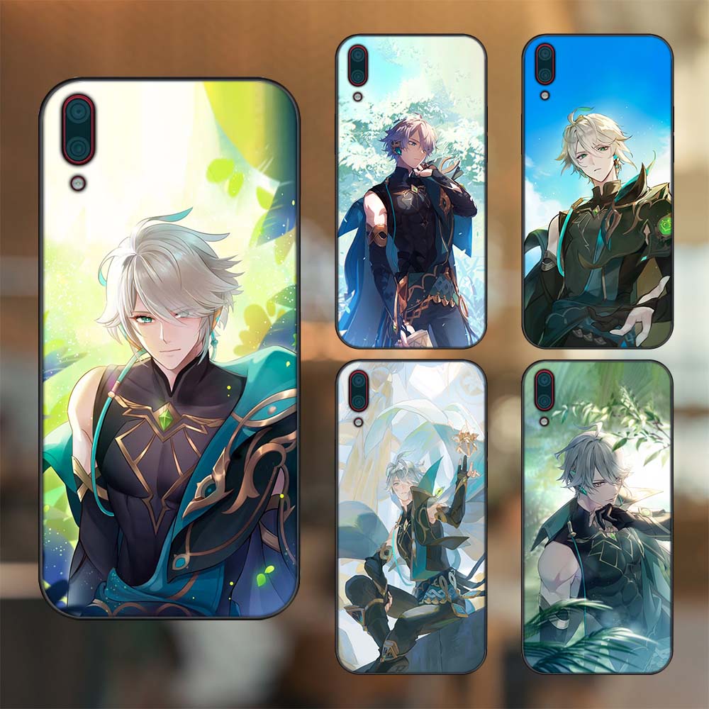 Ốp lưng Huawei Y7 Pro 2019 viền đen in hình Alhaitham Genshin Impact