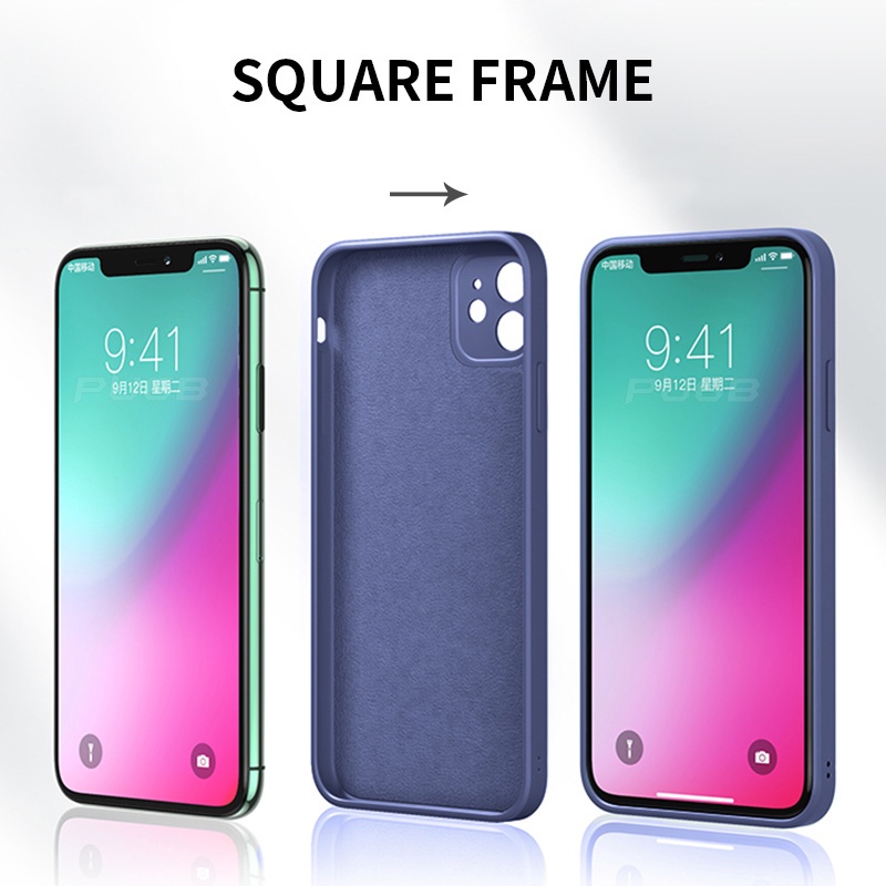Ốp Điện Thoại Silicon Màu Kẹo Cạnh Vuông Bảo Vệ Ống Kính Cho Xiaomi POCO C65 X5 M5s M5 F4 F3 GT C40