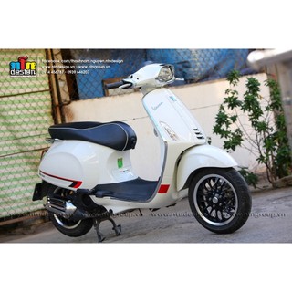 Tem Vespa Sprint  (Trắng)