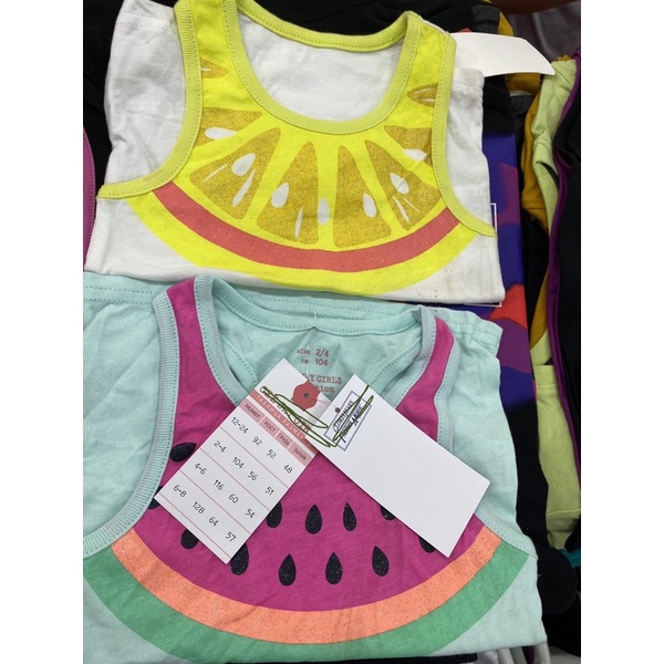 Áo sát nách, áo ba lỗ bé gái Gi Zây hàng VNXK