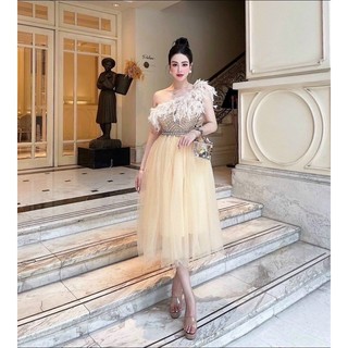 ĐẦM XOÈ LỆCH VAI LÔNG KẾT ĐÁ