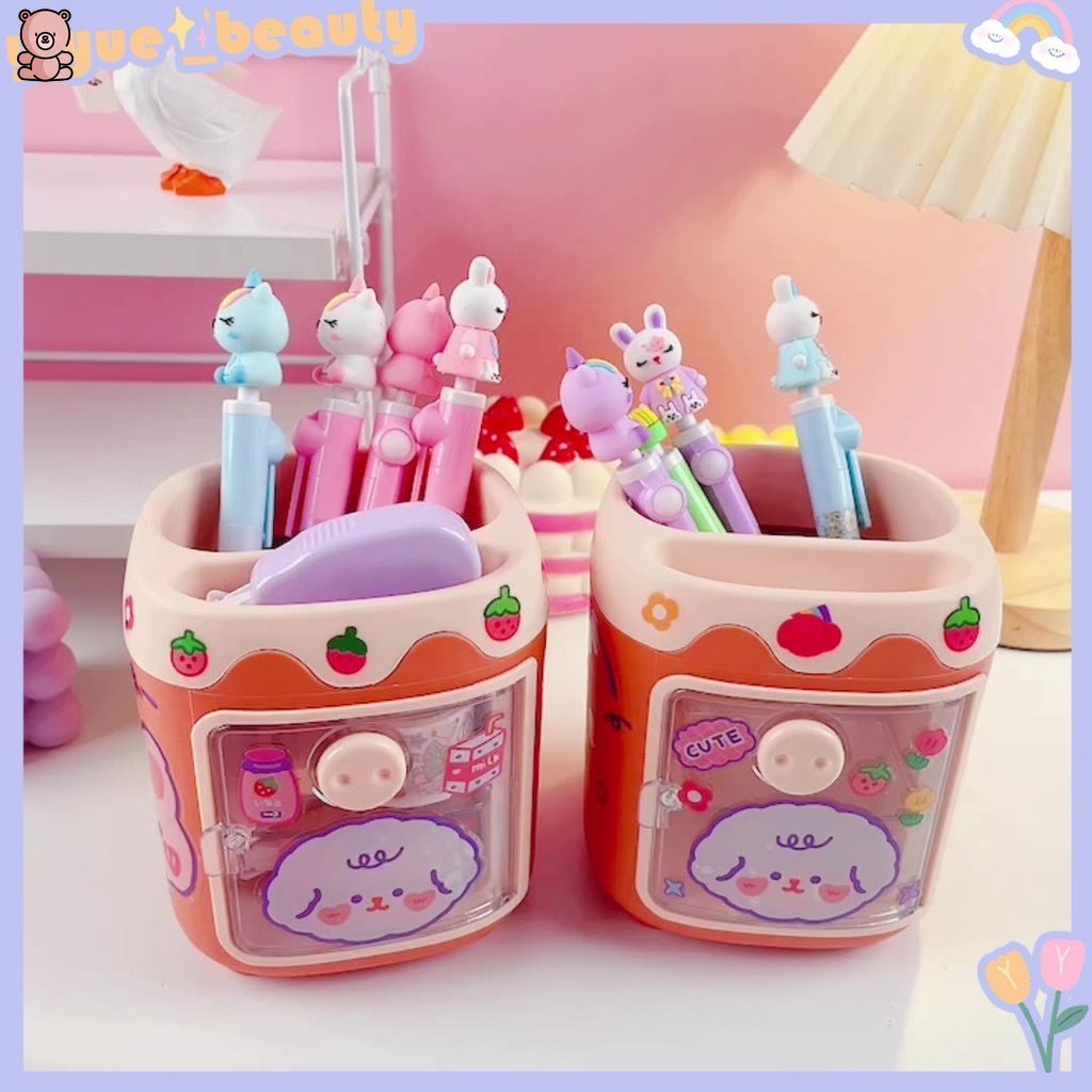 Hộp Đựng Bút Để Bàn Đa Năng Họa Tiết Hoạt Hình Dễ Thương