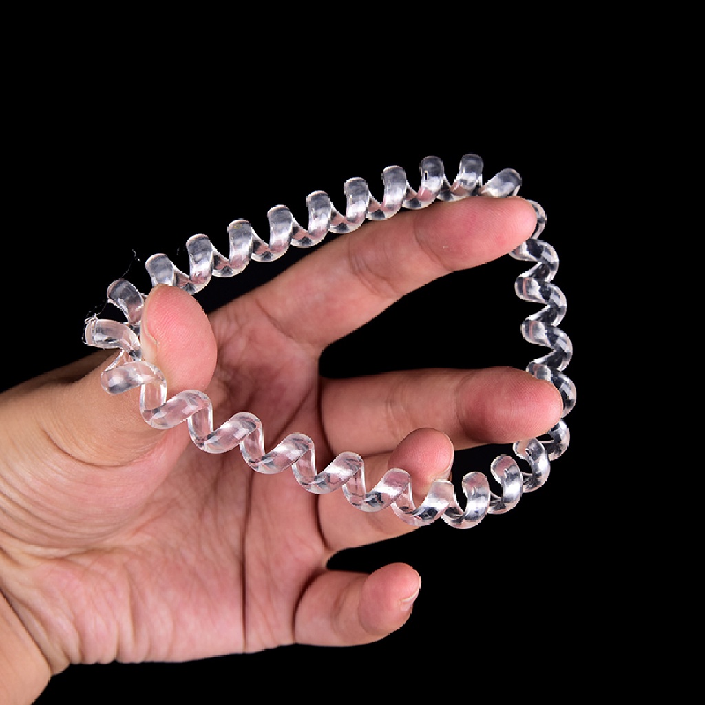 Set 5 Dây Buộc Tóc Cao Su Co Giãn Trong Suốt Cho Nữ