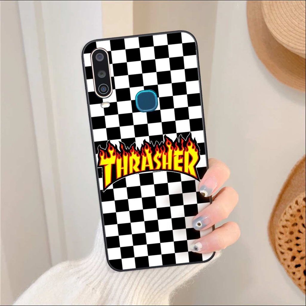 Ốp lưng Vivo U10 / Y12 / Y15 / Y17 hình caro, thời trang hàng hiệu cao cấp, vỏ ốp rẻ đẹp