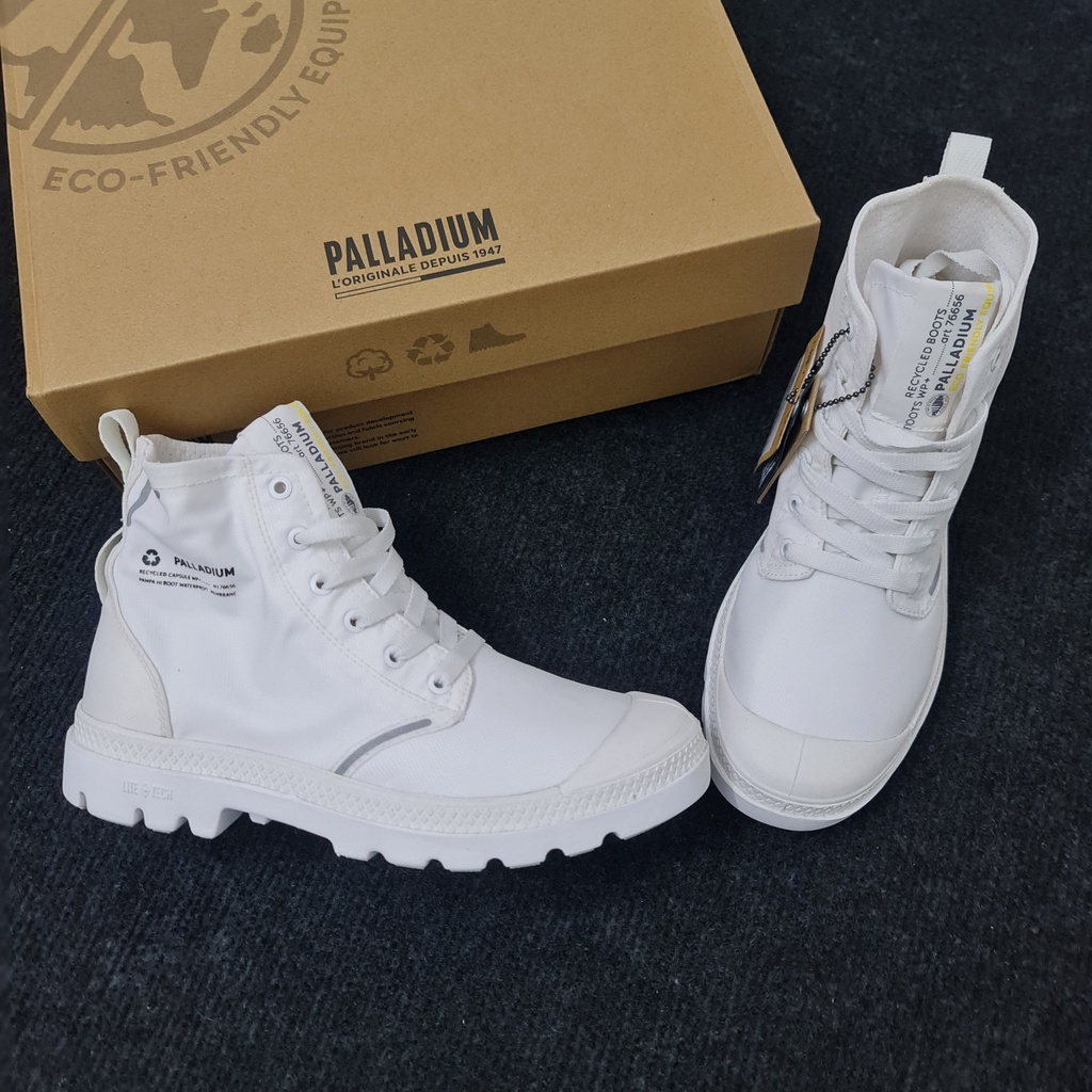 GIày Palladium cổ cao chống nước tái chế nữ